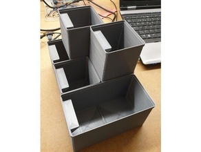 istiflenebilir çeşit ek Kutu 3d print model - Mito3D