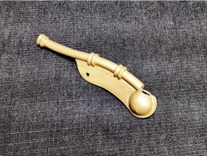 boatswain's pipe bosun whistle 3d print model - Mito3D