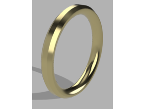 personalizado anillo Boda 3d print model - Mito3D