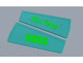 korg nts 1 panneaux logos 3d print model - Mito3D