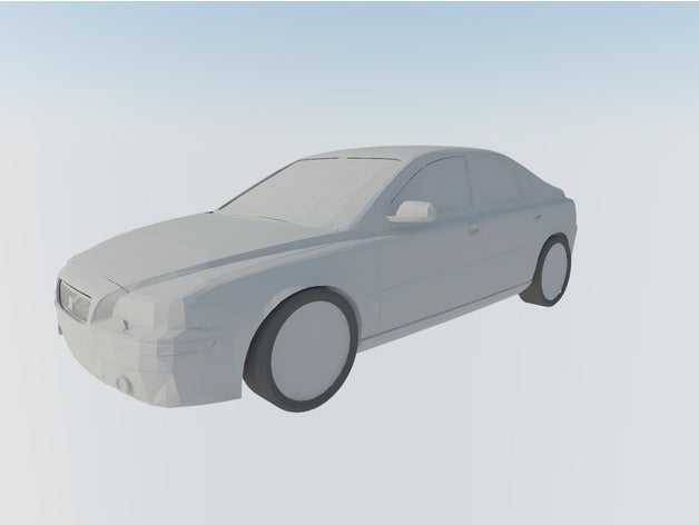 volvo s60 gen 1 auto macchina portachiavi scatola fiammiferi mini berlina svedese volvos60 3D print model - Mito3D