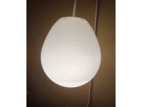 egg lamp shade artbysherm lampshade light sherm sherman shermluge 3d print model - Mito3D