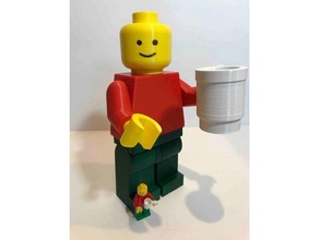 grande scala Lego minifigure azione figura compatibile modello 3d print model - Mito3D