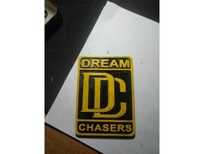 placa dream chasers 3d print model - Mito3D