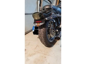 Harley Davidson defensa guardabarros logo alas moto motocicleta 3d print model - Mito3D