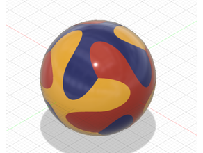 6 piece puzzle ball - maker kjw fusion 360 stl 3d print model - Mito3D