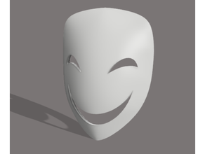 sourire masque fabricant kjw 3d print model - Mito3D