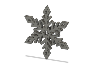 otniel catuna christmas decoration ornament tree snow snowflake 3d print model - Mito3D