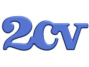 2cv - monogram monogramme 2cv6 citroen 3d print model - Mito3D