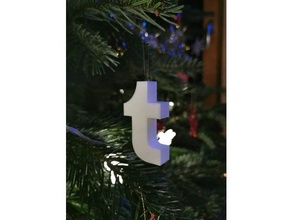 tumblr - tree ornament 3d print model - Mito3D