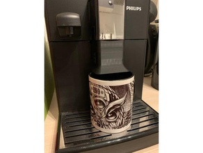 éclaboussure garde philips 3000 séries grand tasses café machine 3d print model - Mito3D
