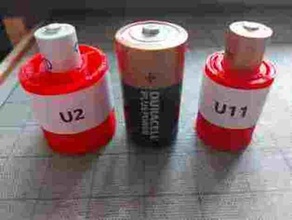 emergency battery aa ni-mi rechargeable u11 u2 3d print model - Mito3D