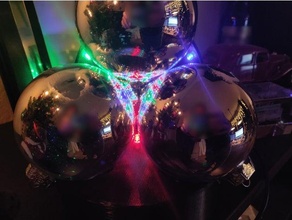Noël fractale lampe arduino esp8266 LED lumière math RVB Wifi 3d print model - Mito3D