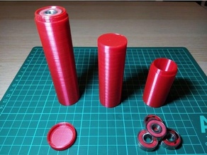 rolamentos tubo rolamento suporte linha patim patins skate 3d print model - Mito3D