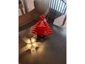 Noël carte titulaire soutien décoration 3d print model - Mito3D