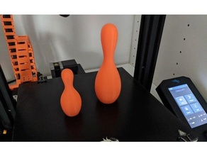 bunny small animal bowling pins 3d print model - Mito3D