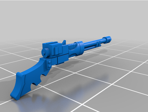 angelis patrón rifle láser gorkamorka imperial Guardia martillo guerra 3d print model - Mito3D