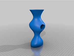 holedvase1 container vase 3d print model - Mito3D