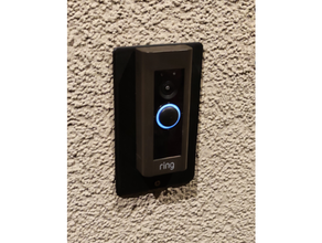 ring doorbell pro plate double 3d print model - Mito3D