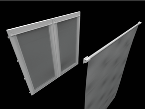 curtain rod brackets house household window 3d print model - Mito3D