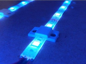 fácil LED tira soporte inventor ligero srew 3d print model - Mito3D