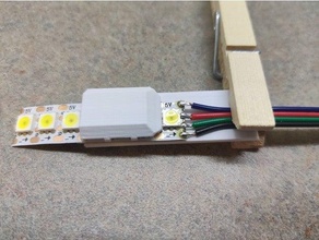 LED bande titulaires apa102 144 3d print model - Mito3D