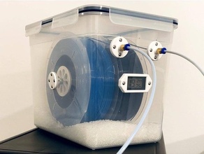 complete ikea drybox solution 106 liter 358 oz filament spool holder ikeahack hack 3d print model - Mito3D