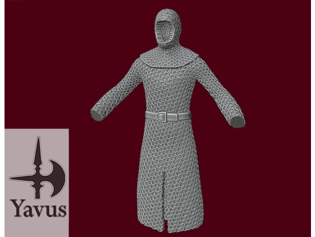 chainmail heavy armor 3D print model - Mito3D