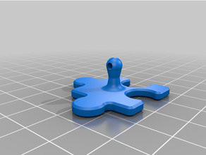 puzzle fridge magnet keychain jigsaw 3d print model - Mito3D