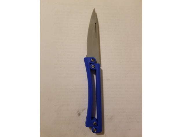 lever folder pocketknife folding knife 3D print model - Mito3D