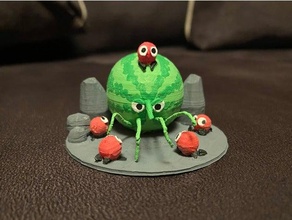 bugsnax mama mewon & wee trophy bugsnack gaming melon playstation 5 ps4 ps5 3d print model - Mito3D