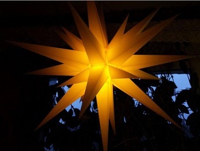 christmas moravian star support needed 3d print model - Mito3D