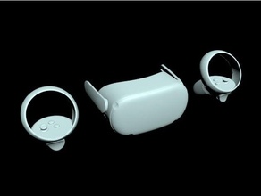 quest 2 3d scan oculus vr headset 3d print model - Mito3D