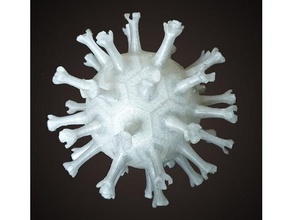 coronavirus 42 segments covid-19 3d print model - Mito3D