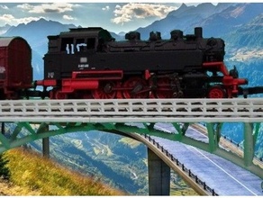 z scale treno diabolo ponte 3d print model - Mito3D
