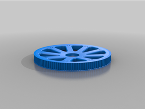 wheel pulley 36 spokes electric bicycle 3d print model - Mito3D