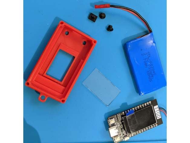 ttgo t display caso funda bricolaje diy esp32 iot 3D print model - Mito3D