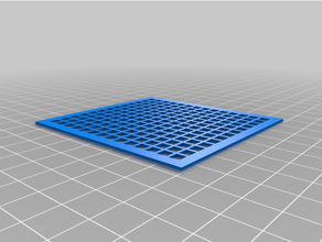 4mm quadrados estêncil 3d print model - Mito3D