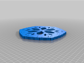 parametric snowflake led option christmas 3d print model - Mito3D