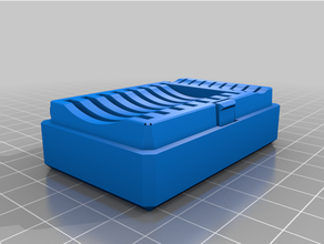 incernierato sd micro carta scatola 16 slot separato parti remixare 3d print model - Mito3D