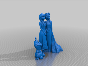 frozen diorama 3d print model - Mito3D