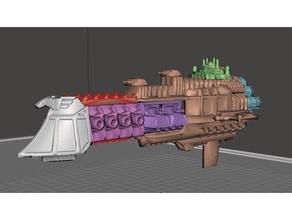 Armagedón clase crucero batalla flota gótico bfg imperial Armada martillo guerra 40k 3d print model - Mito3D