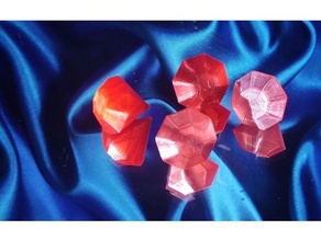 rubino diamante gioielleria 3d print model - Mito3D