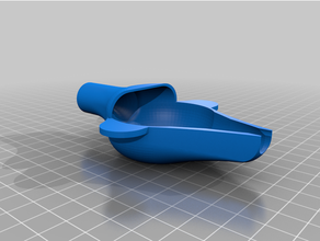 powder pan funnel 3d print model - Mito3D