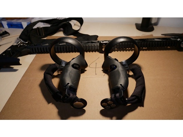 mamut dx mounts vrgm gun stock magnetic grips vr headset 3D print model - Mito3D