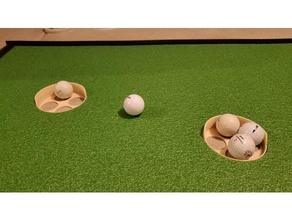 golfe colocando copo espuma esteira tacada prática 3d print model - Mito3D