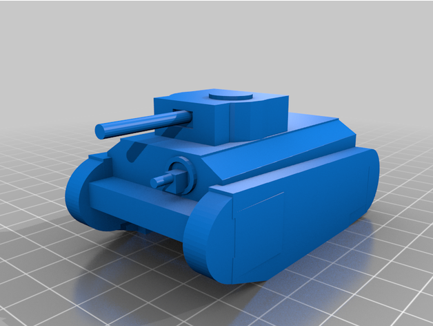 Cromwell réservoir ww2 3D print model - Mito3D
