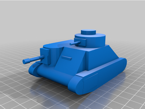 m3 stuart tank american american tank tank ww2 ww2 tank 3d print model - Mito3D