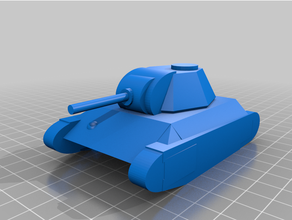 t34 Soviético tanque ww2 3d print model - Mito3D