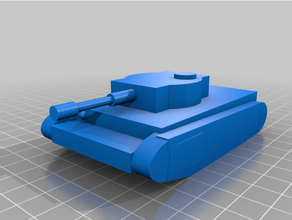 tigre tanque ww2 alemão 3d print model - Mito3D